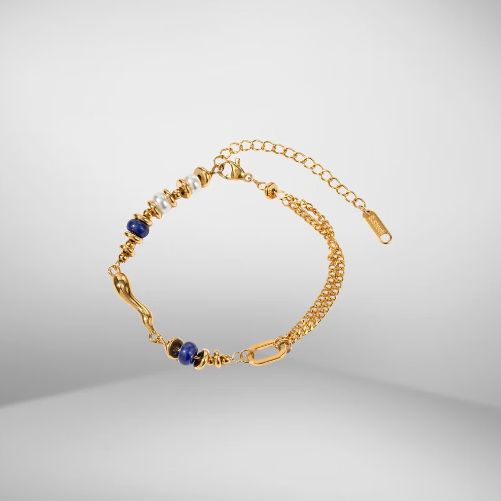 Blue Pearl Bracelet