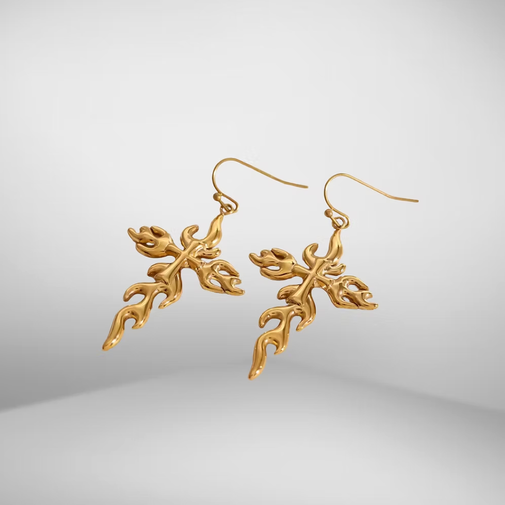 Inferna Cross Earrings